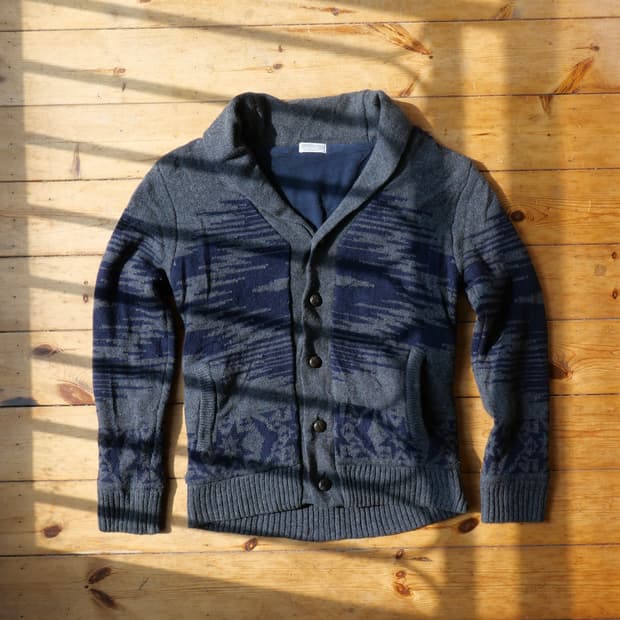 에어로포스테일 숄카라 가디건 (울소재)