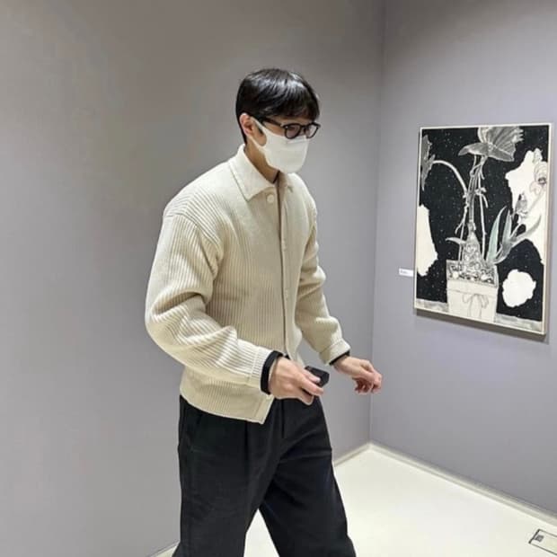 아모멘토 니트 가디건