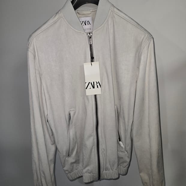 자라 라이트그레이 에코스웨이드 블루종