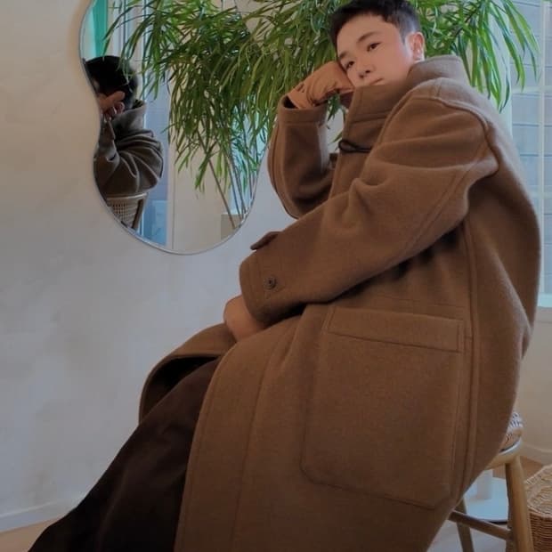 르메르 맥시 더플코트 브라운 23fw