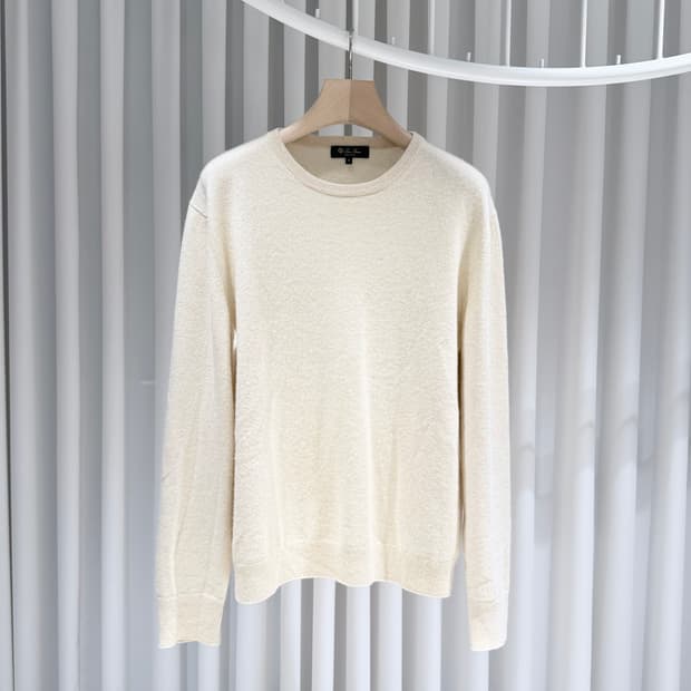 6 / 로로피아나 캐시미어 아이보리 니트