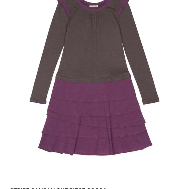 코이세이오 STRIPE CANCAN ONE PIECE COCOA