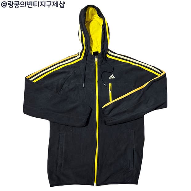 아디다스 빈티지 스트릿 후리스 후드 자켓