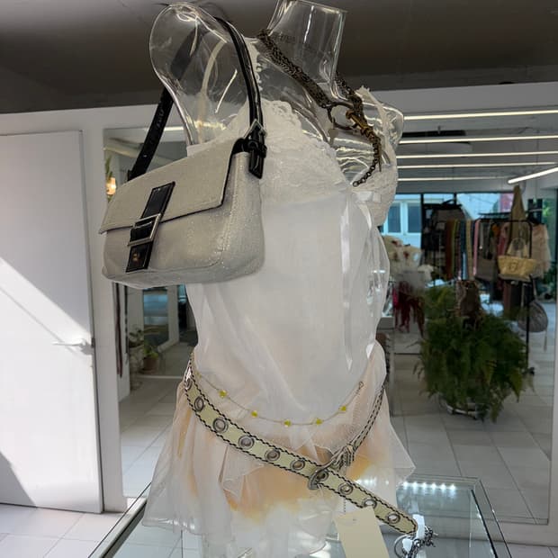glitter shoulder bag