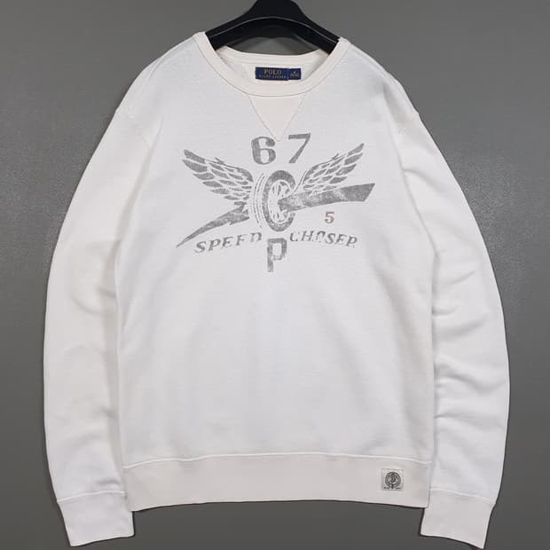 M) 폴로 랄프로렌 신형 RL67 스피드 체이서 맨투맨 스웻셔츠 크림
