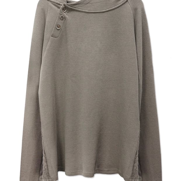 (구매) IGNOTA 이그노타 버튼 후디 후드티 브라운 L