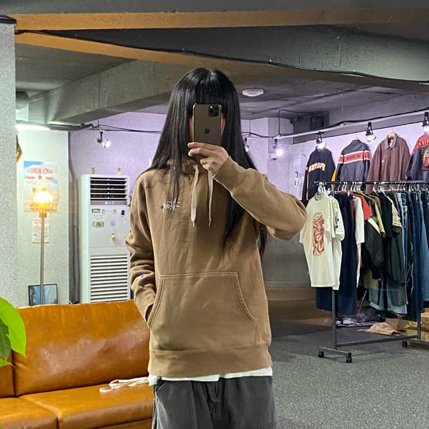 스투시 x 챔피온 리버스위브 베이직 후드티B5447