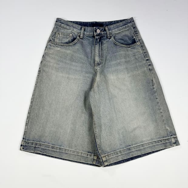 VTG 빈티지 버뮤다 워싱 반바지 데님팬츠 (28인치)