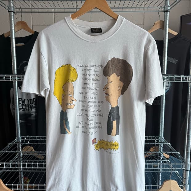 1993 Beavis and Butt-Head 카툰 티셔츠
