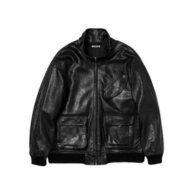 오라리/렘 레더 블루종/블랙/3