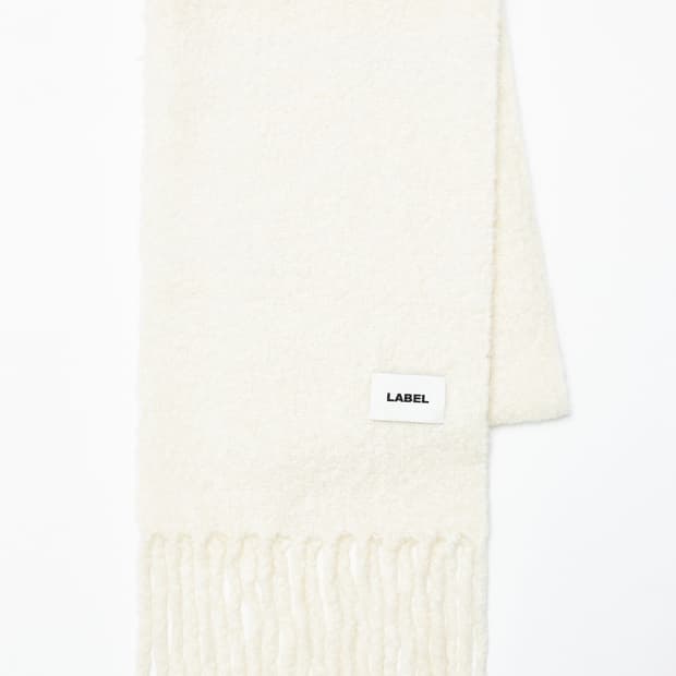 [새상품] 라벨아카이브 라비에르 부클 스카프 아이보리