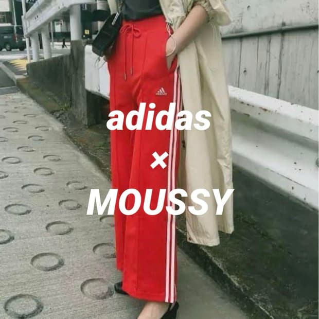 아디다스 X Moussy 레드 져지 세트