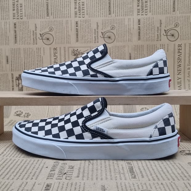 반스 체커보드 남성슬립온260