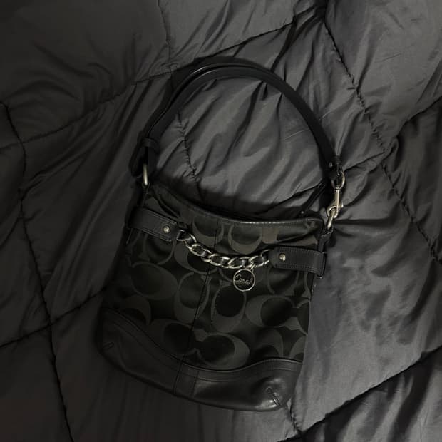 코치 2way백 숄더백 크로스백 바게트백 빈티지 시그니처로고