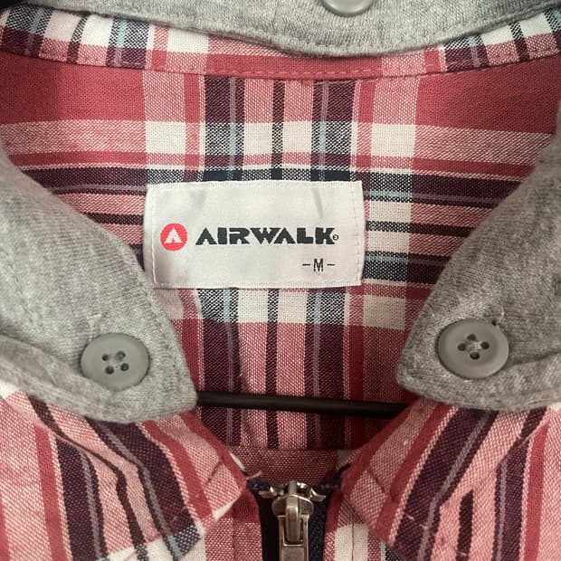 Airwalk 올드스쿨 너디 체크 hoodie 자켓