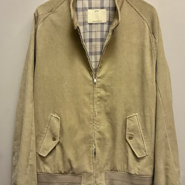 (3/105)POTTERY 포터리 코듀로이 투웨이 해링턴자켓 베이지