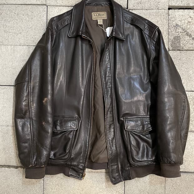 엘엘빈 A-2 염소 가죽 자켓 