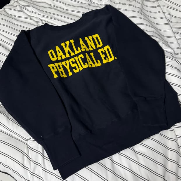 챔피온 블루택 리버스위브 맨투맨 XL