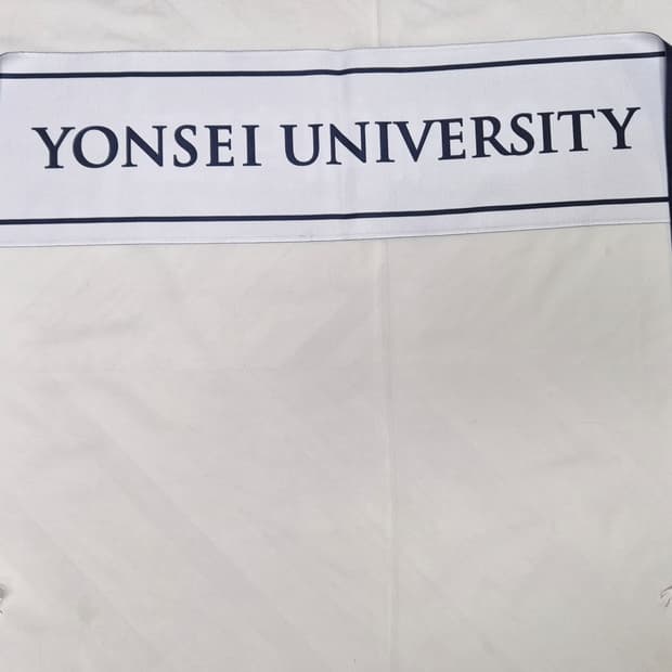 연세대학교 응원 머플러 팝니다 