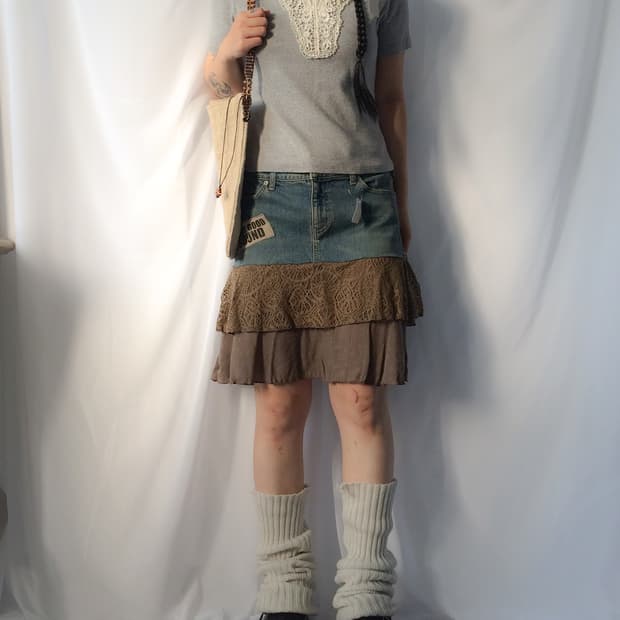 Crochet trimming t shirt