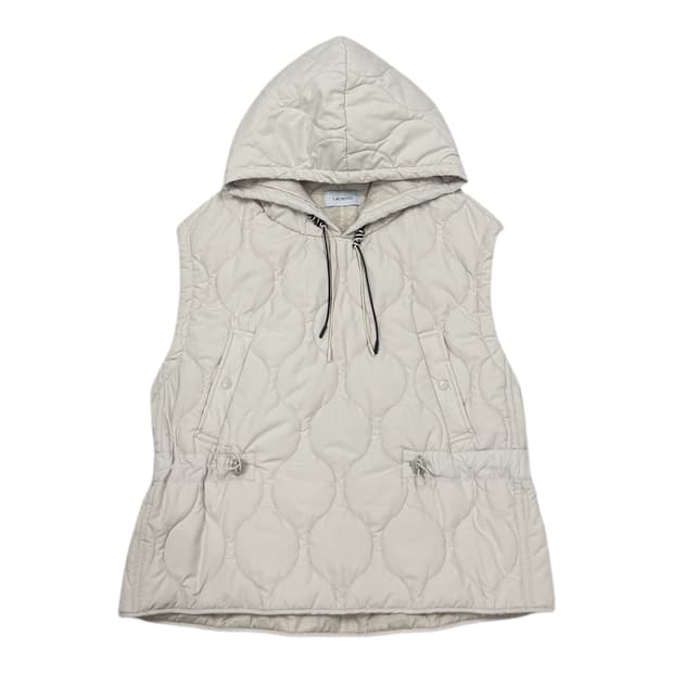 라시엔토 여성 퀄팅 스트링 베스트 조끼 아이보리