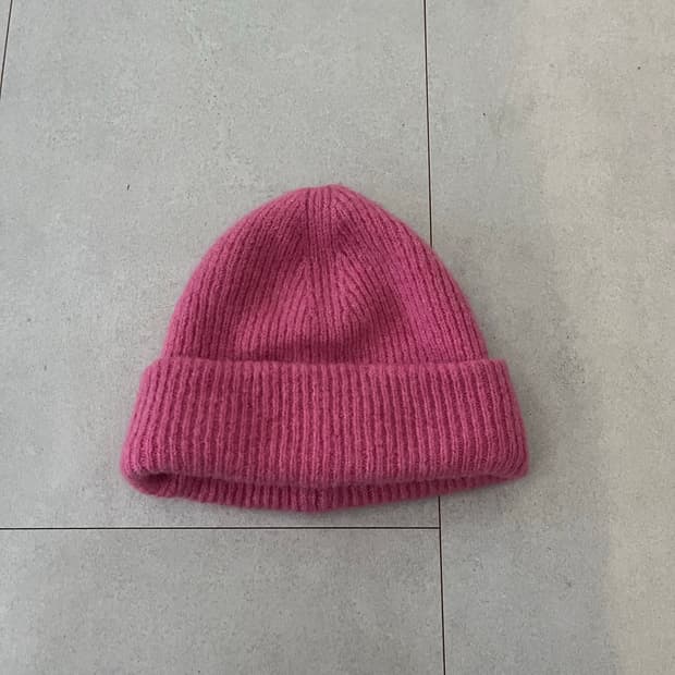 자라 핑크 울 비니 M