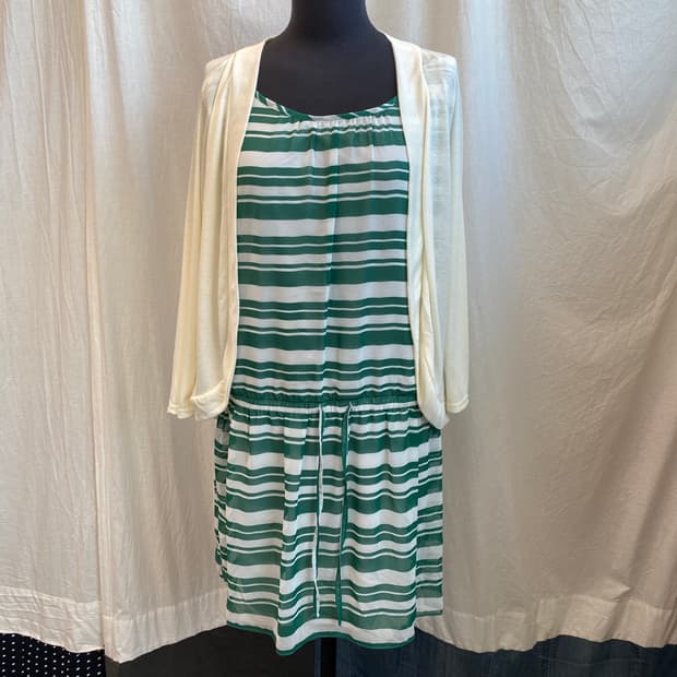 3CAN4ON 그린 가디건 원피스(L)