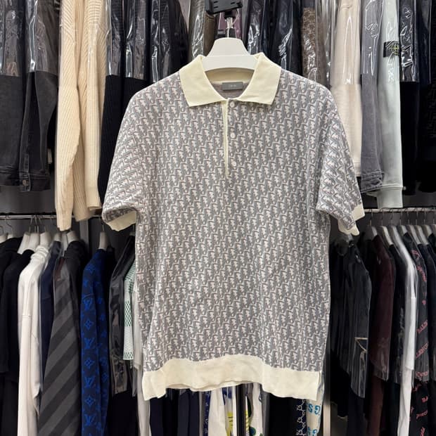 [리오브전포점] 디올 오블리크 자카드 폴로 반팔셔츠