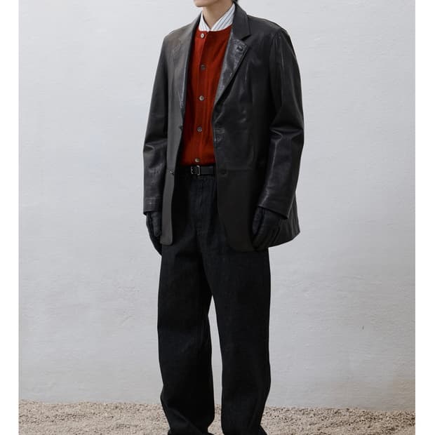 [Youth]Leather Tailored Jacket_S size