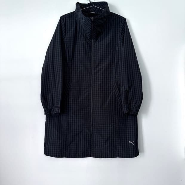 PUMA check anorack jacket / navy
