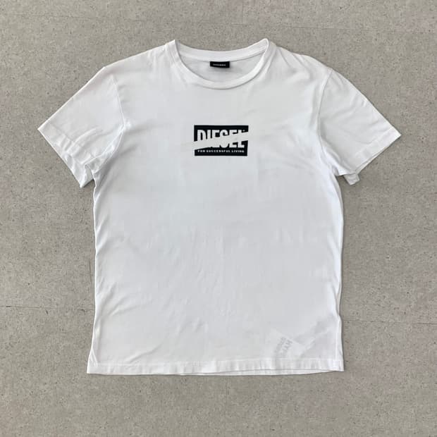 Diesel 디젤 로고 반팔 티셔츠