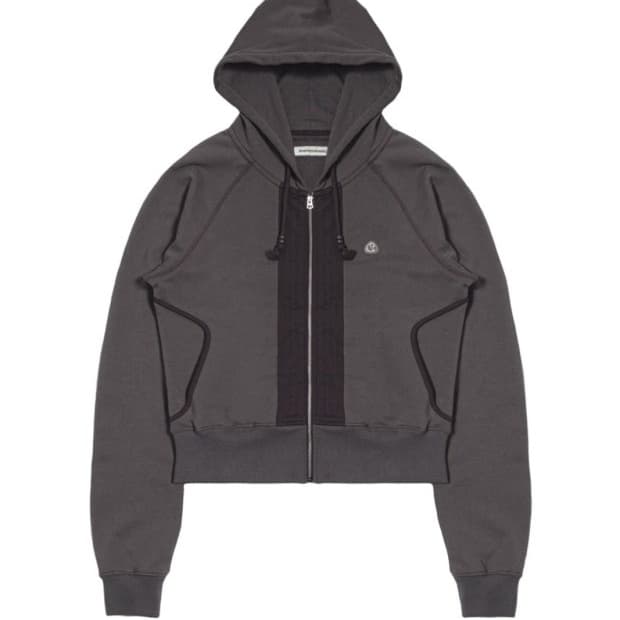 스마트어반유즈풀 suu 코이세이오 coyseio 퍼커링 후드 집업 차콜