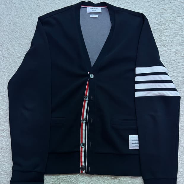 [5size, 상태굿] 톰브라운 바시티 브이넥 가디건