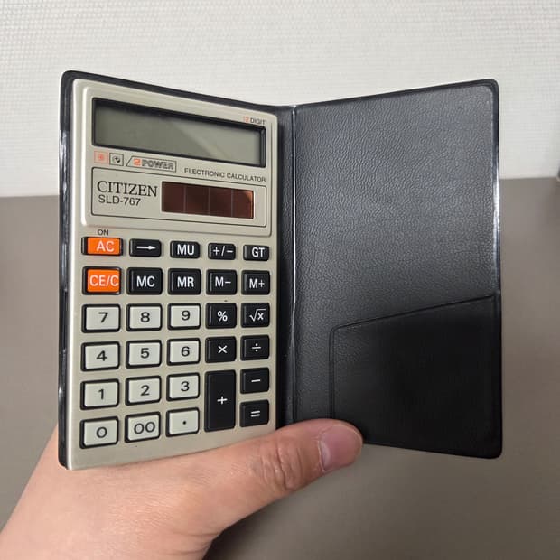 Citizen SLD-676 시티즌 빈티지 계산기 수첩