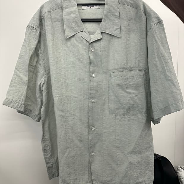 에잇세컨즈 텐셀 오픈카라 셔츠