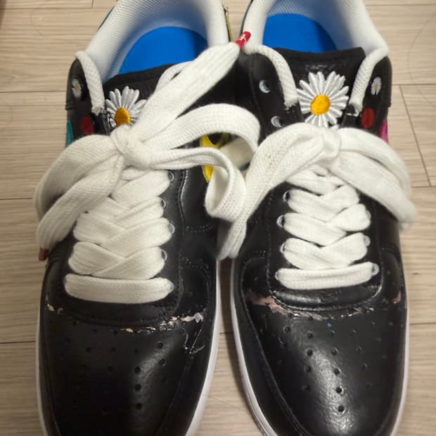 나이키 x 피스마이너스원 에어포스 1 로우 파라노이즈 3.0 블랙 앤 멀