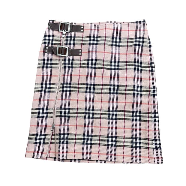 버버리 체크 스커트