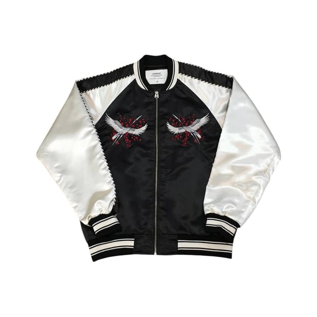 언더에어 크레인 사틴 수베니어 재킷