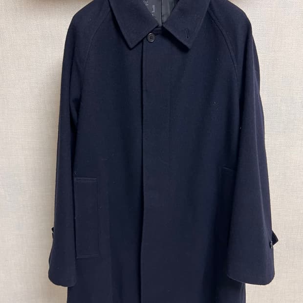 무인양품 울 혼방 발마칸 코트