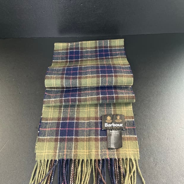 BABOUR 바버 램스울 클래식 타탄 체크 머플러 목도리 [새상품]