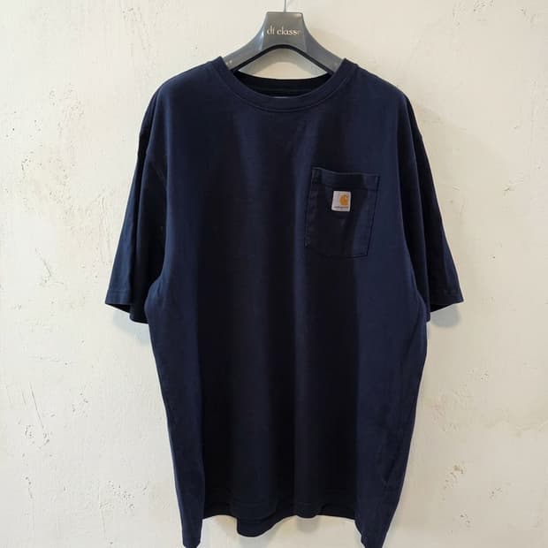 칼하트 포켓 반팔티 루즈핏 네이비 XL