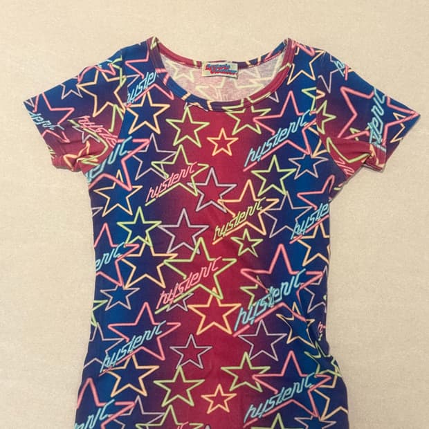 히스테릭글래머 네온 스타 반팔티