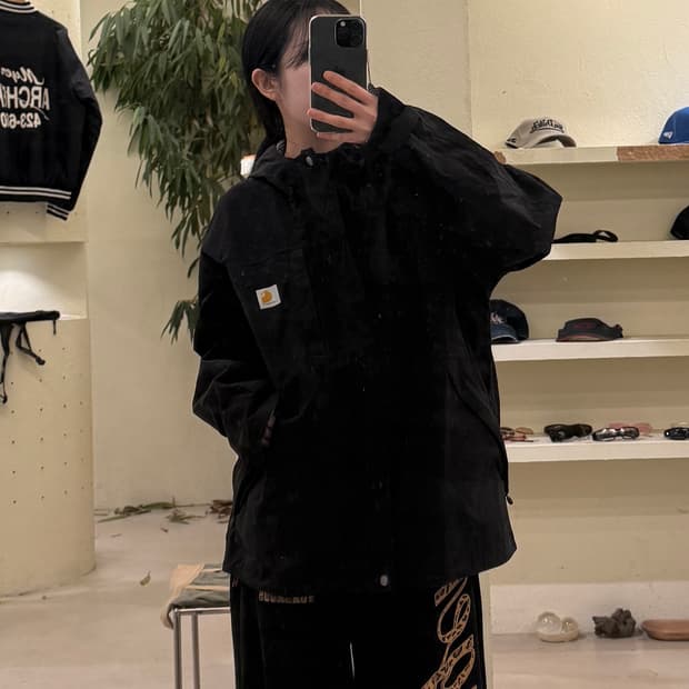 아디다스 부클 박시핏 블랙 트랙 자켓 U298