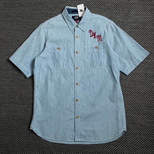 데우스 엑스 마키나 빅로고 샴브레이 데님 셔츠o 4042