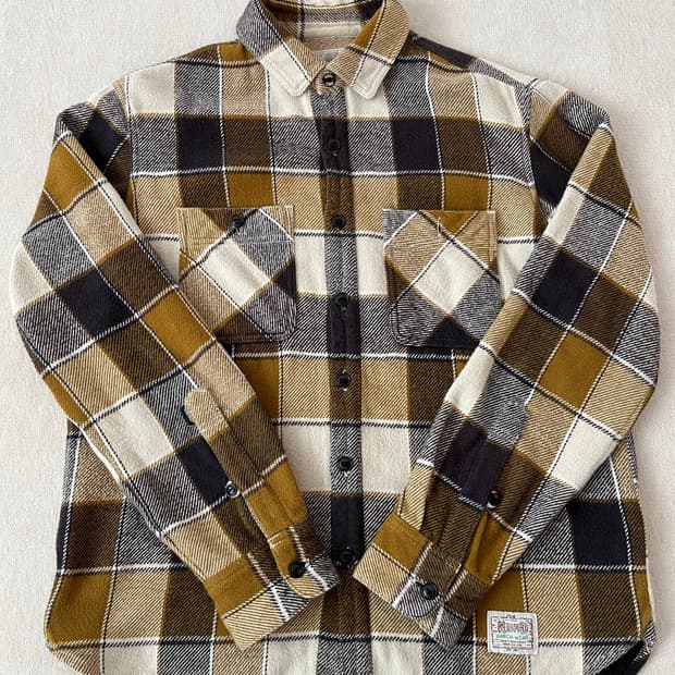 네이버후드 14fw 럼버 셔츠