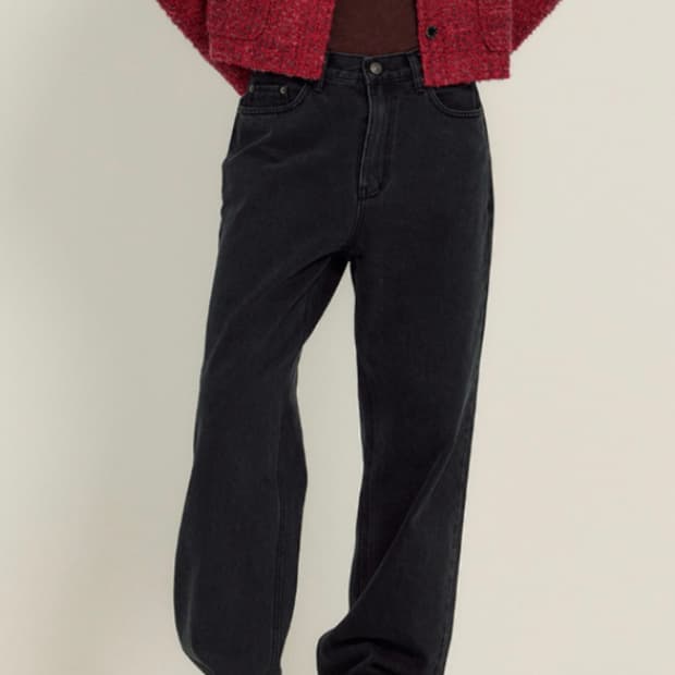 시엔느 sienne naomi 데님 팬츠 S 흑청바지 나오미 블랙