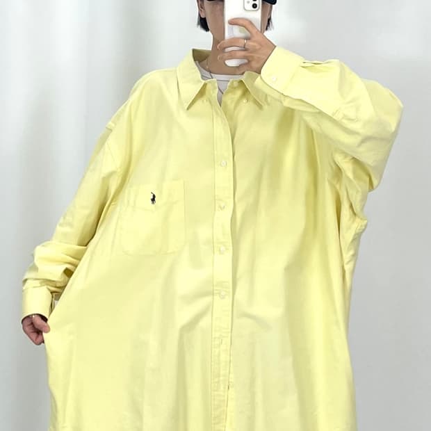  [5XL]POLO 연노랑 긴팔 셔츠