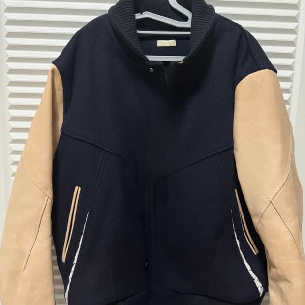 M 엑슬림 ep6 바시티 자켓 네이비