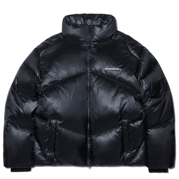 노매뉴얼 스카디 덕 다운 글로시 블랙 