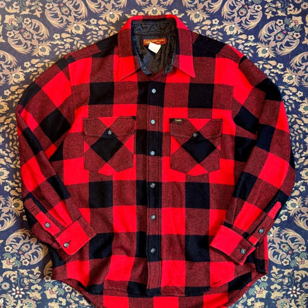 일본판 리 버팔로체크 울 플란넬 워크셔츠